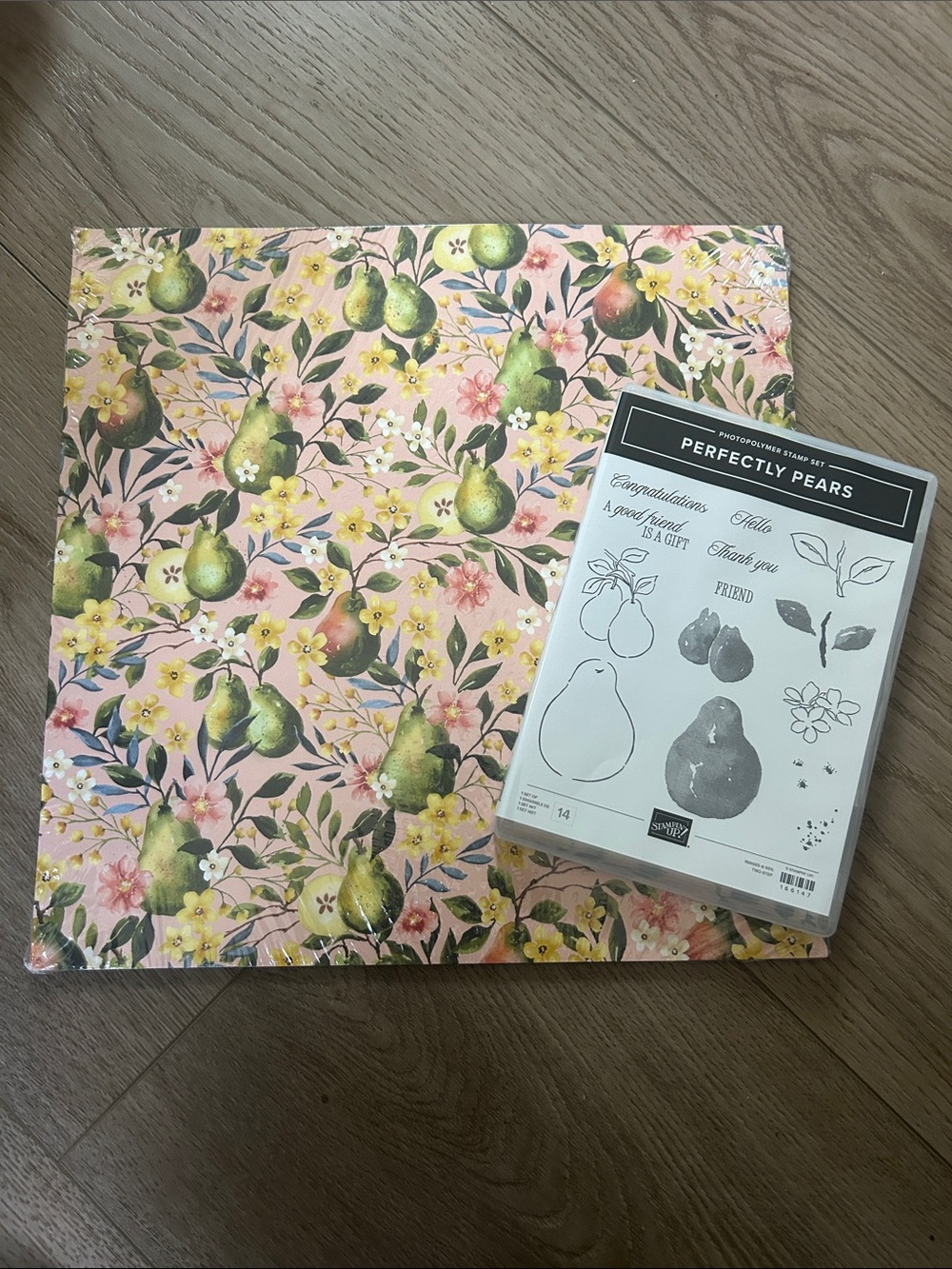 Stampin Up! Perfectly Pears Stamp set and Designer Series Paper